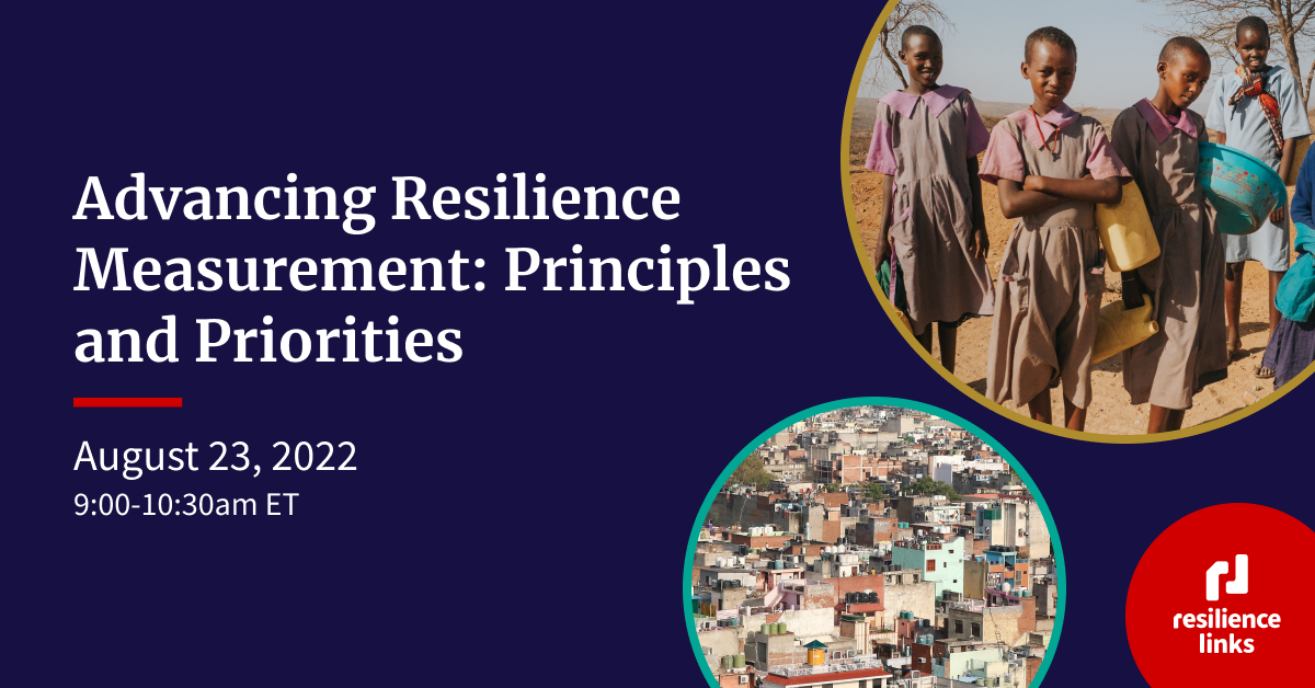 Advancing Resilience Measurement: Principles and Priorities