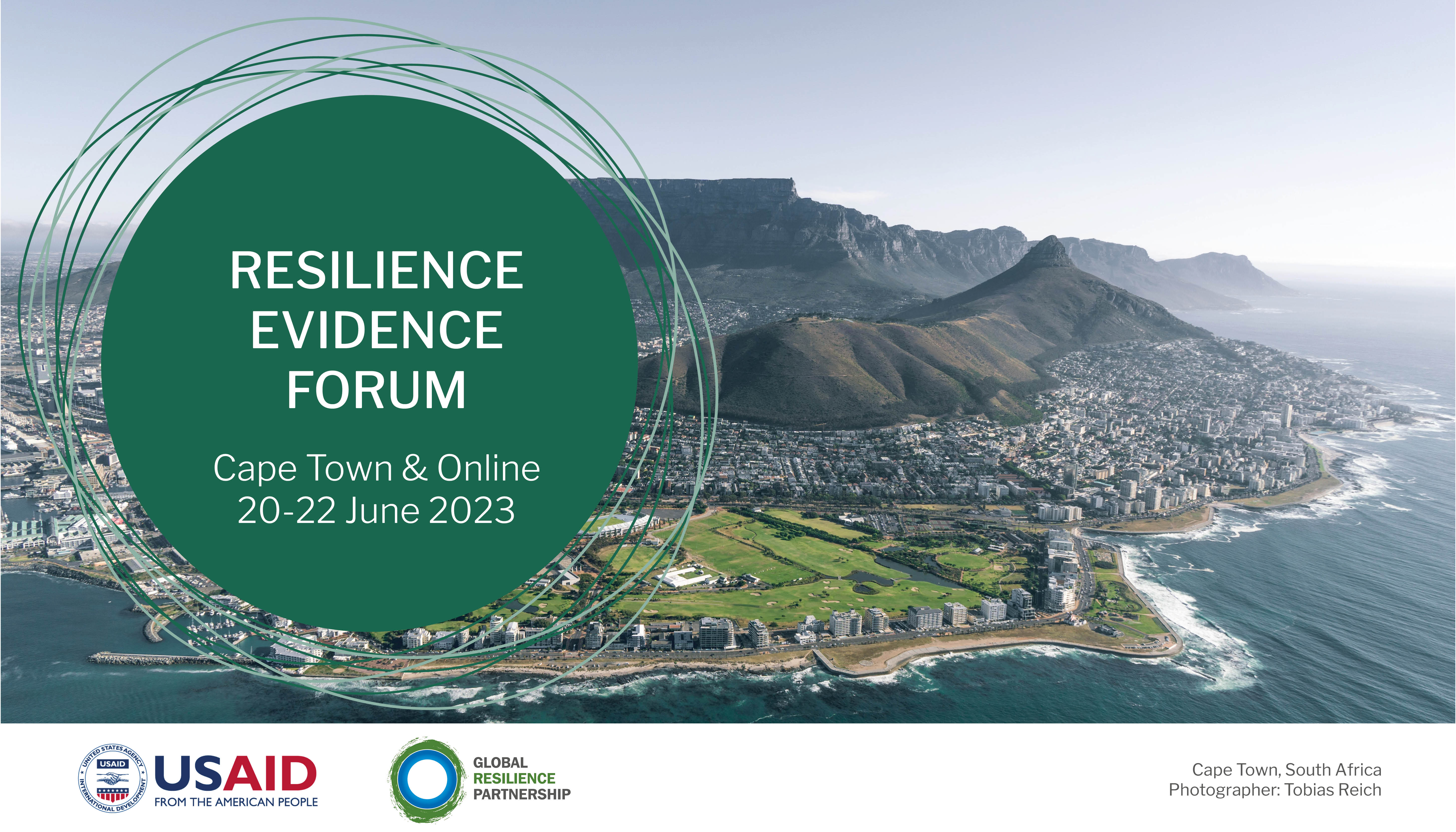 view of Cape Town South Africa with the title of event and dates of conference