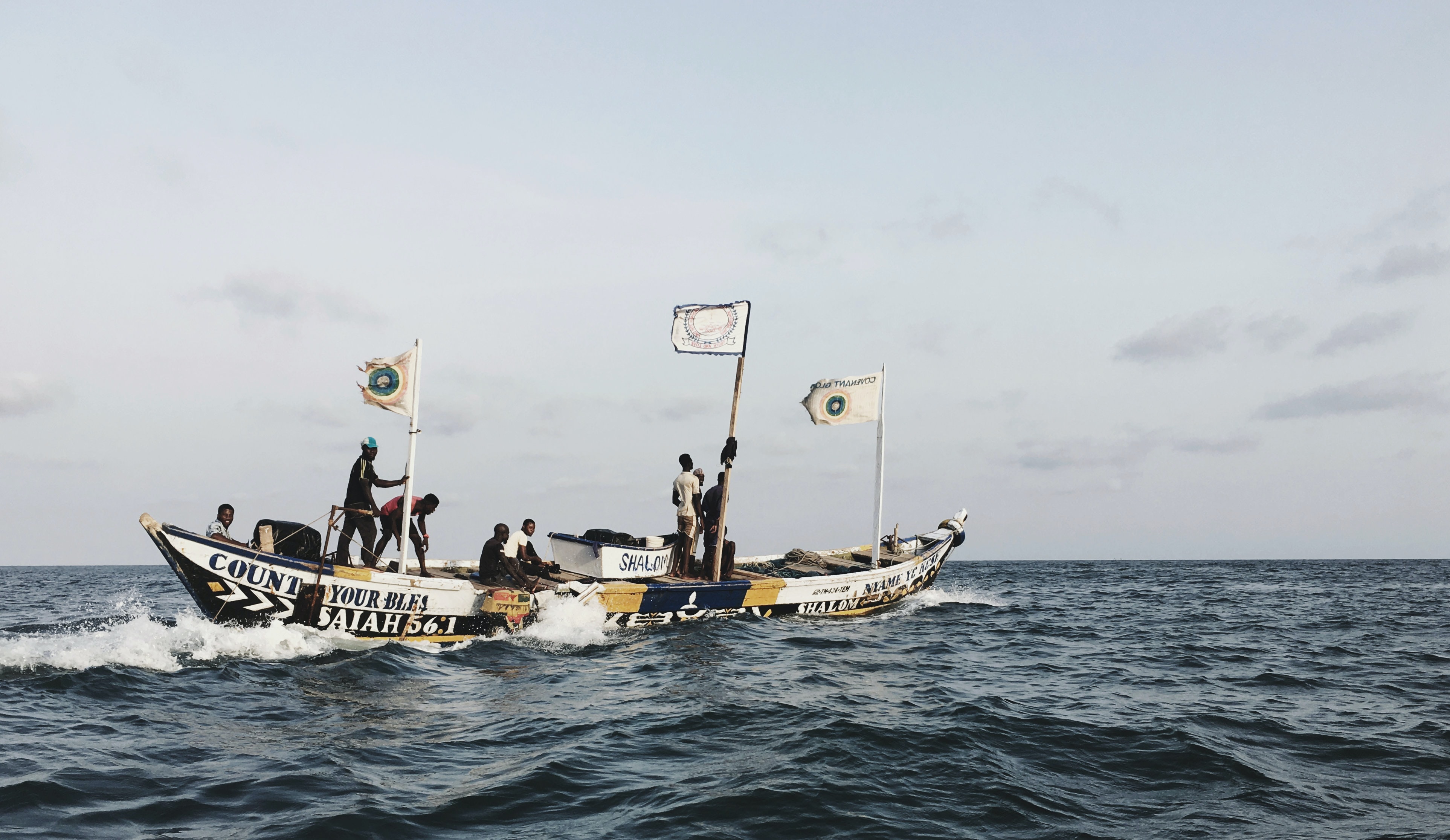 Fishers in Ghana