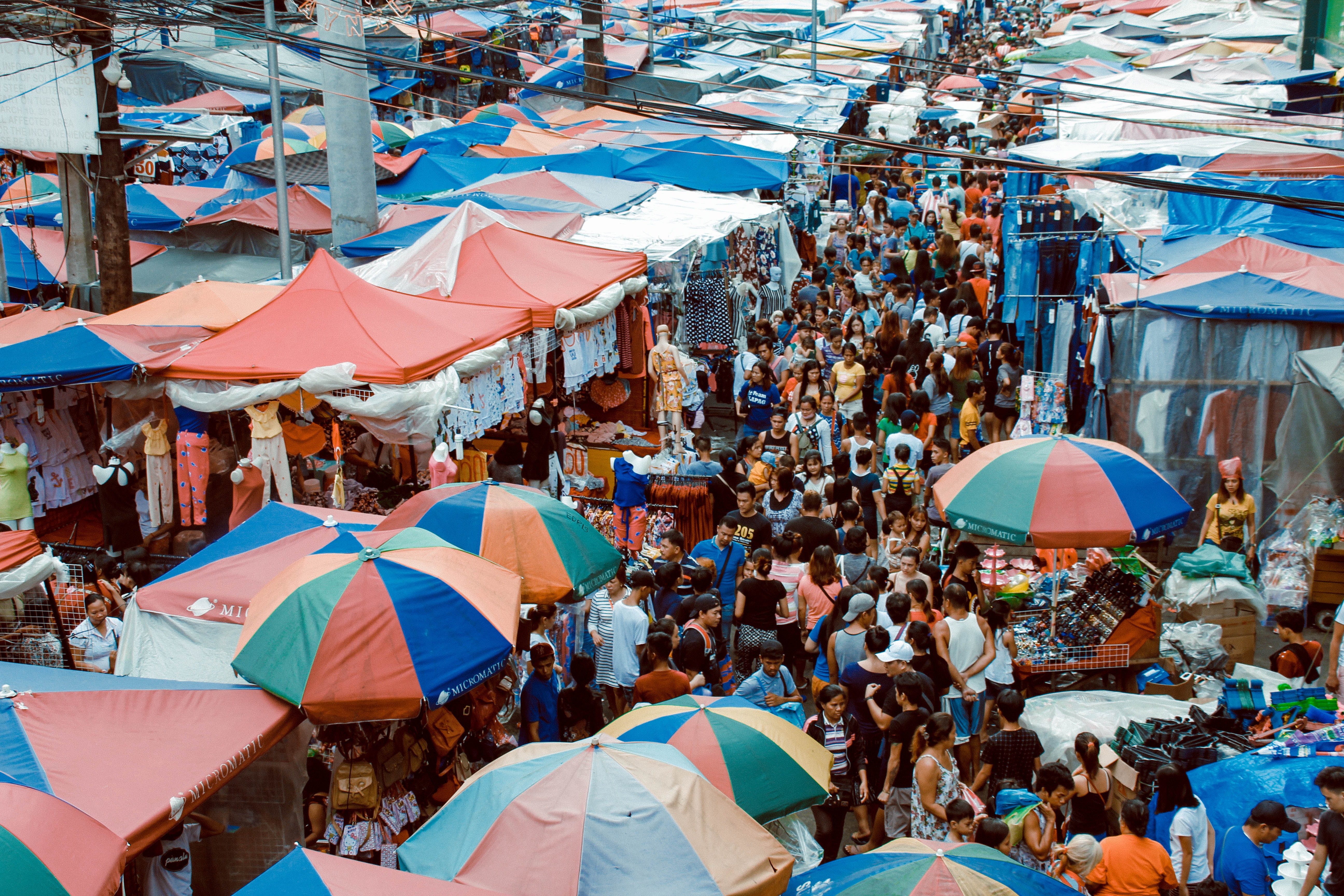 busy outdoor market