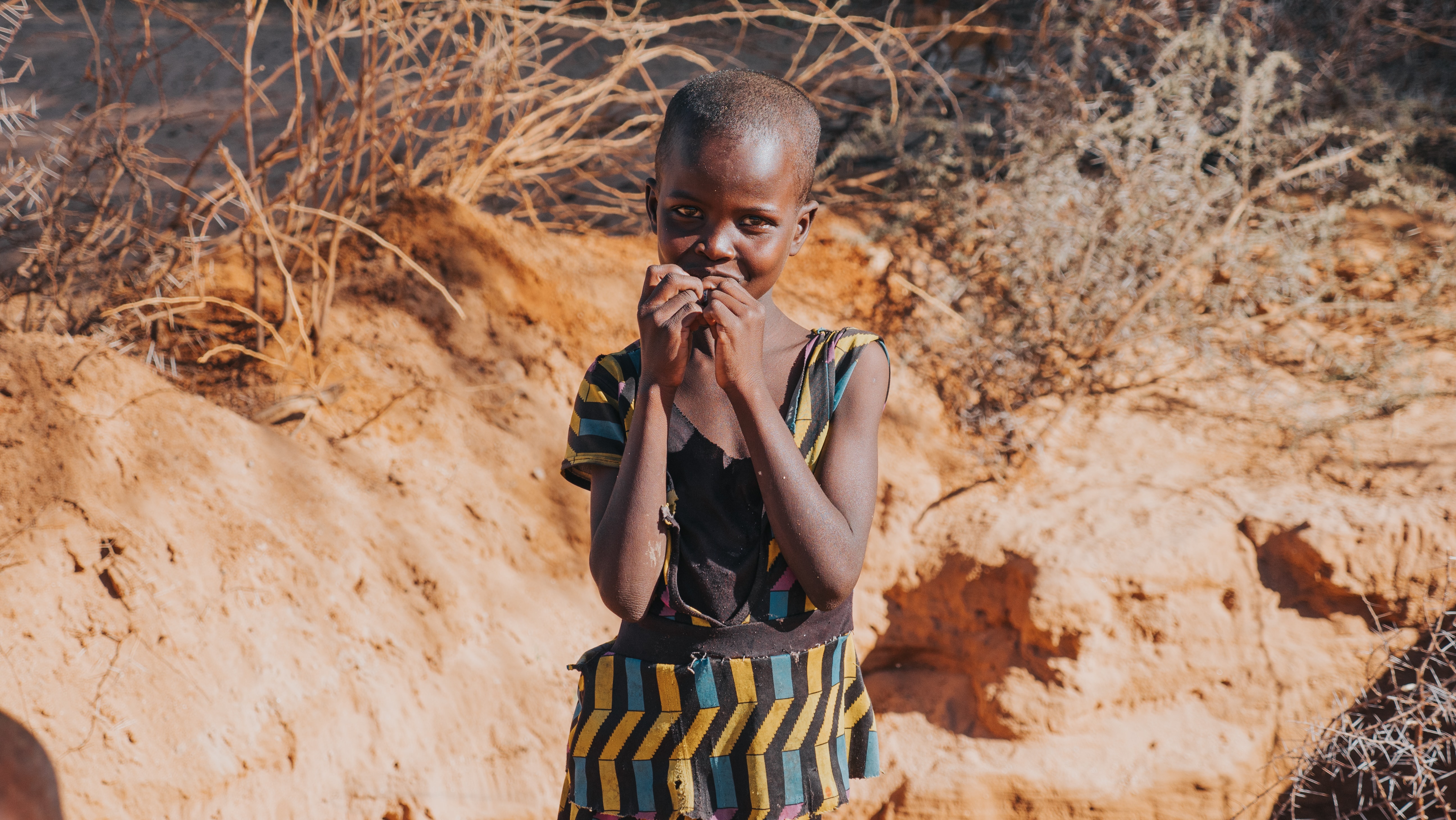 Girl in rural Kenya